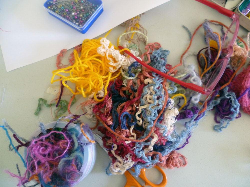 wool scraps